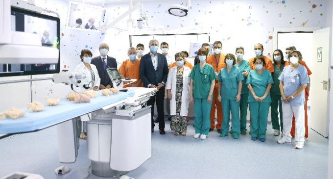 El Hospital Gregorio Marañón estrena una sala de hemodinámica híbrida para el tratamiento de las cardiopatías congénitas en niños