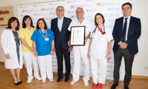 El Hospital Universitario Infanta Leonor recibe 15 certificaciones de calidad en distintos servicios y procesos asistenciales