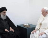 El Papa Francisco se encuentra con el Gran Ayatollah Al-Sistani