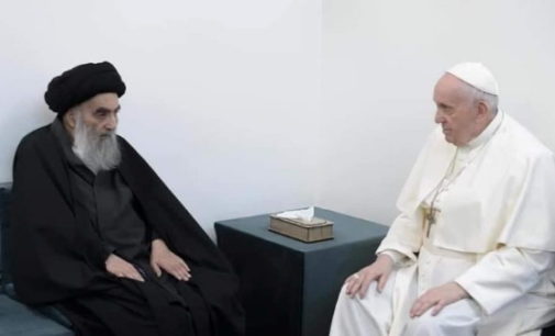 El Papa Francisco se encuentra con el Gran Ayatollah Al-Sistani