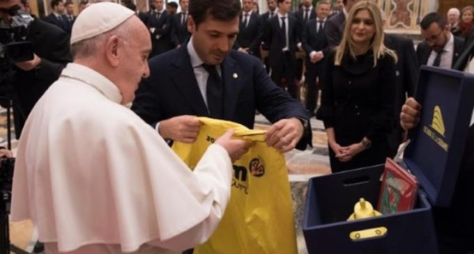 El Papa al Villareal: ‘Nuestro «juego» no es sólo nuestro, debe ‘transmitir valores’