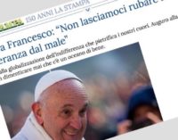 El Papa invita a los medios a no olvidarse del ‘océano de bien’ que hay en el mundo