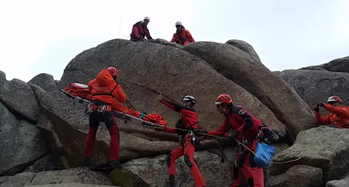 El rescate de personas concentra siete de cada diez actuaciones de los bomberos del GERA en la sierra