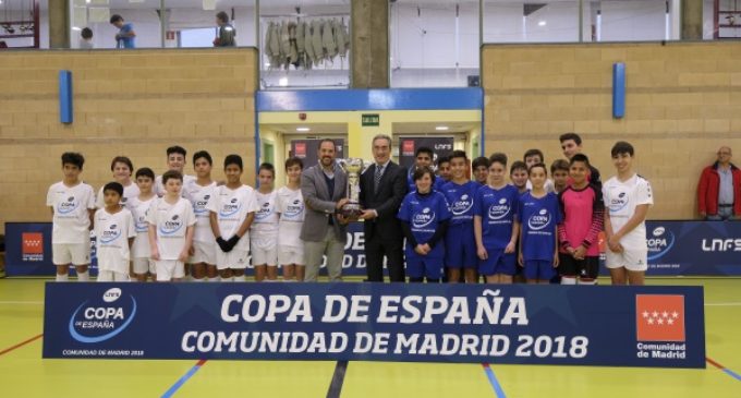 El trofeo de la Copa Nacional de Fútbol Sala 2018 ya está en la Comunidad de Madrid