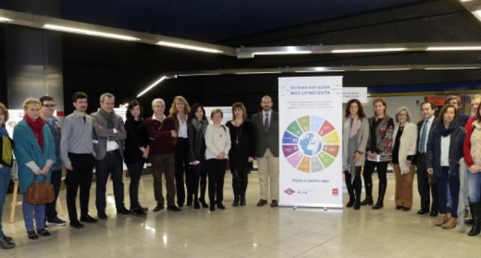 Doce entidades se vuelve a reunir en Metro para dar visibilidad a causas sociales y medioambientales
