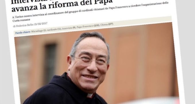El Cardenal Maradiaga: Francisco ya hizo 18 reformas importantes en la Iglesia