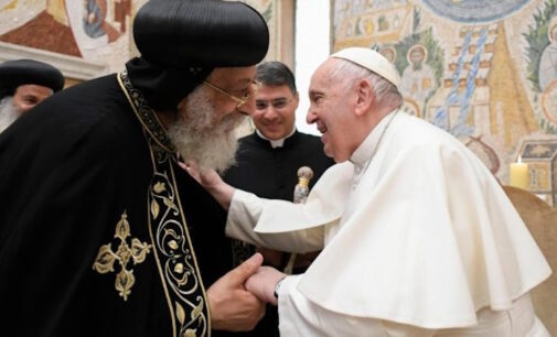 Francisco a Tawadros II: Demos gracias y supliquemos el don de la unidad