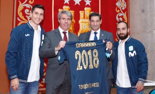 En la Real Casa de Correos, sede del Gobierno regional Garrido recibe al Inter Movistar Fútbol Sala, campeón de Europa, Liga y Supercopa