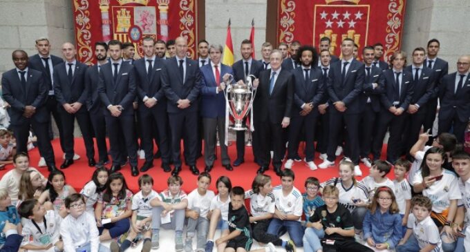 Garrido recibe al Real Madrid campeón: “Marca Madrid y Marca España”