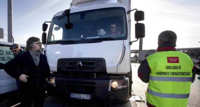 Casi 52.000 vehículos de transporte de mercancías fueron inspeccionados en Madrid durante 2015