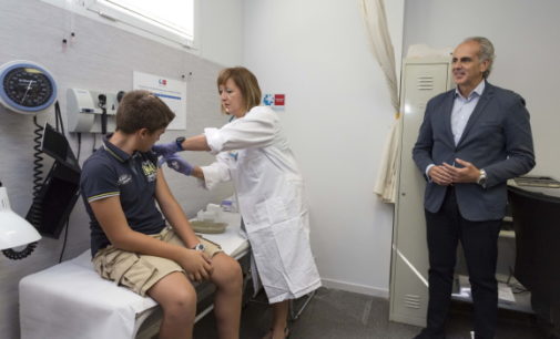 Comienza, en la Comunidad, la vacunación a los niños de 12 años con la nueva vacuna frente a la meningitis