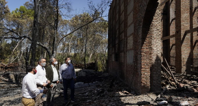Agradecimiento de la Comunidad de Madrid a los profesionales encargados de la extinción del incendio en Batres
