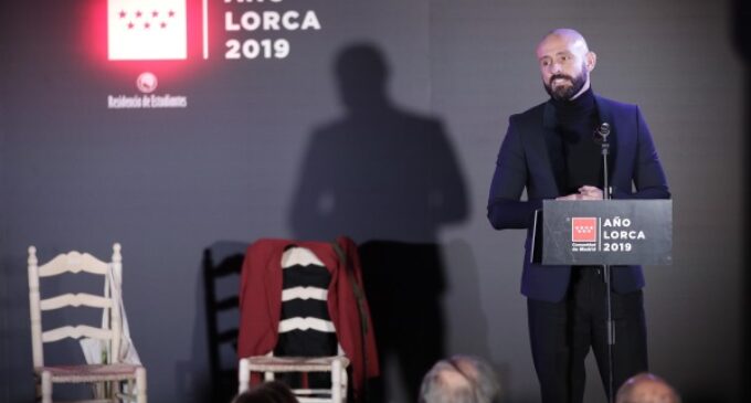La Comunidad de Madrid conmemorará el ‘Año Lorca 2019’ en homenaje al poeta universal