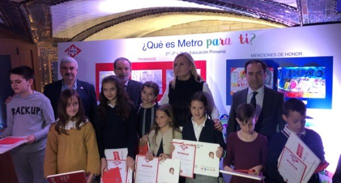 La Comunidad de Madrid entrega los premios del concurso de dibujo infantil sobre Metro