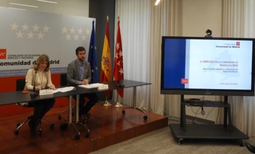 La Comunidad de Madrid es la región en la que más ha crecido el empleo durante 2018