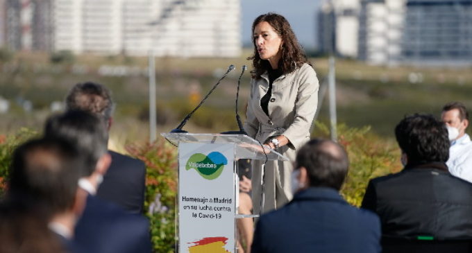 La Comunidad de Madrid ha participado en el homenaje a Madrid en su lucha contra el COVID-19