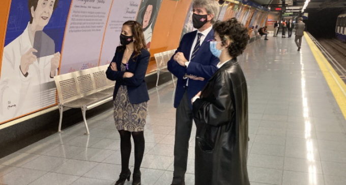 Homenaje en Metro Madrid a mujeres relevantes de la Historia en el Día Internacional de la Mujer