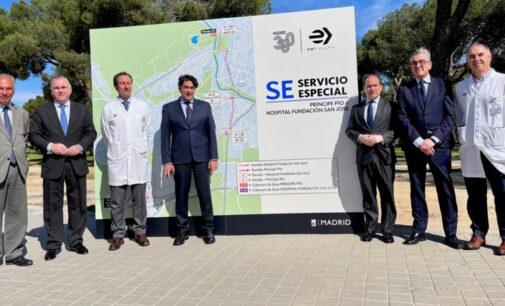 Inauguración de un Servicio Especial público de autobús que une Príncipe Pío y el Hospital Fundación San José