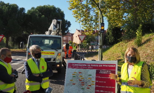 Madrid mejora la seguridad vial de sus carreteras iluminando un centenar de pasos de peatones