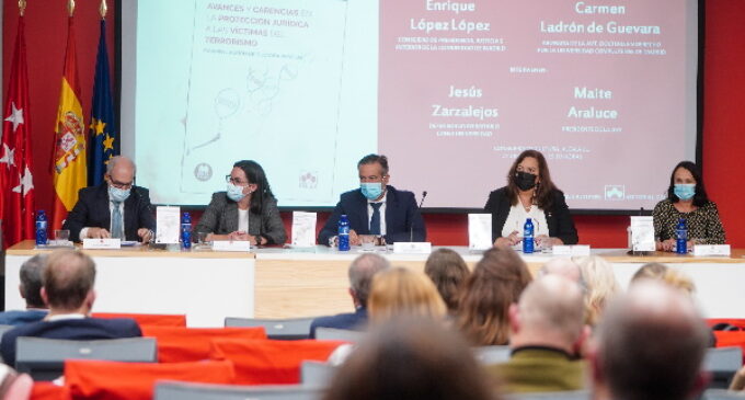 La Comunidad de Madrid reclama la derrota de las coartadas para justificar, homenajear o falsificar el terrorismo