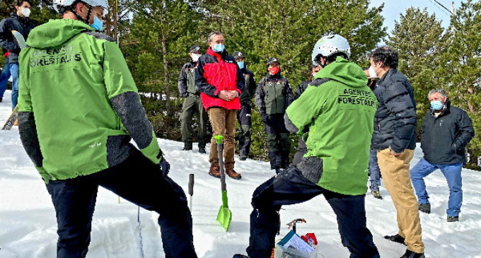 Se intensifica el control, predicción y prevención del riesgo de aludes en la Sierra madrileña