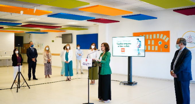 Inversión del mayor volumen de recursos de la historia para que la Educación madrileña no se resienta por el COVID-19