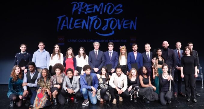 La Comunidad premia la trayectoria de cinco valores madrileños en los IV Premios Talento Joven-Carné Joven