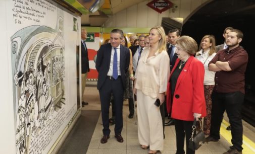 Homenaje a Antonio Mingote con la tematización de la estación de Metro de Rubén Darío