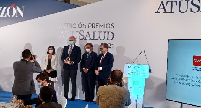 La Sanidad madrileña, premio especial concedido por el suplemento A Tu salud