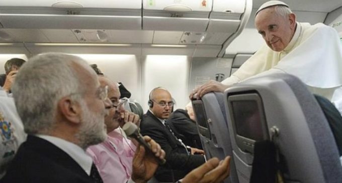 Las 10 cosas que el Papa Francisco dice a los periodistas