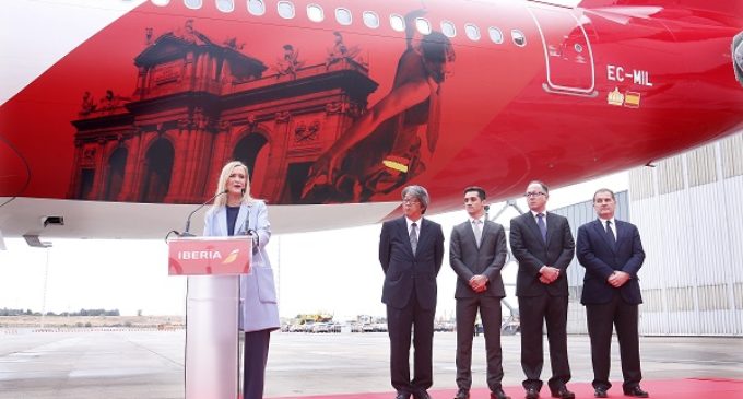 Los presidentes de Iberia y AENA, el embajador de Japón y Cifuentes presentan la línea Madrid-Tokio