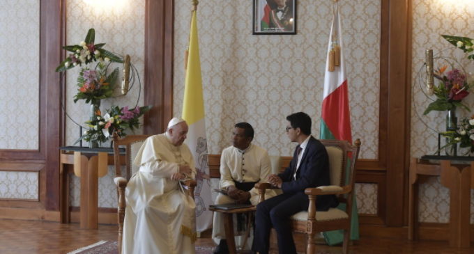 Madagascar: Reunión del Santo Padre con el presidente católico Andry Rajoelina