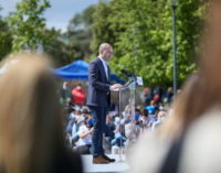 Álvarez Ustarroz defiende las políticas de Libertad de Majadahonda en el acto de campaña junto a Ayuso y Casado