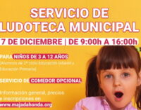 Ludoteca Municipal para los ‘días sin cole’ y vacaciones de Navidad en Majadahonda