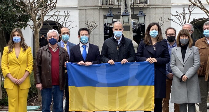 Majadahonda guarda cinco minutos de silencio en solidaridad con Ucrania