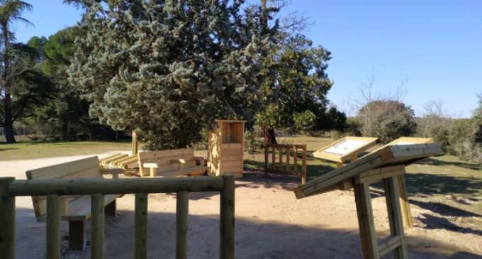 El Mirador de Cotoblanco del Monte del Pilar se renueva con mobiliario más funcional