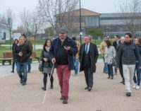 El parque Adolfo Suárez de Majadahonda, primero de España accesible para personas con discapacidad visual