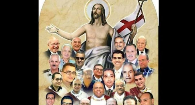 Así recuerdan a los cristianos coptos de Tanta, martirizados por el ISIS en el Domingo de Ramos