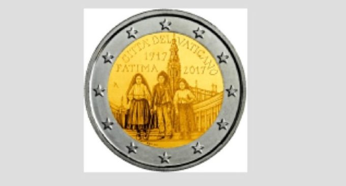 Vaticano: una moneda conmemorativa de dos euros en el centenario de Fátima