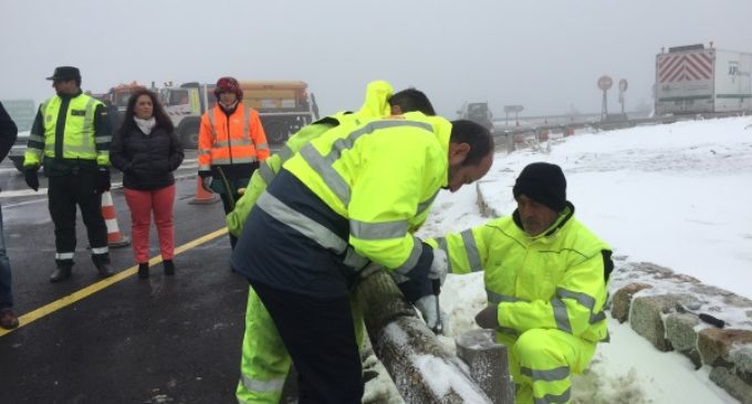 Antes del inicio de la temporada de esquí, han finalizado las obras de mejora de la carretera M-601 en Navacerrada