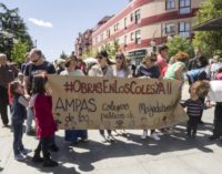 I Marcha de los Colegios Públicos de Majadahonda para reclamar obras en los coles ya