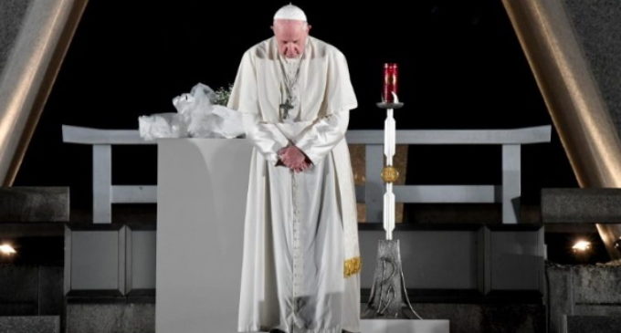 El Papa pide un mundo totalmente libre de armas nucleares