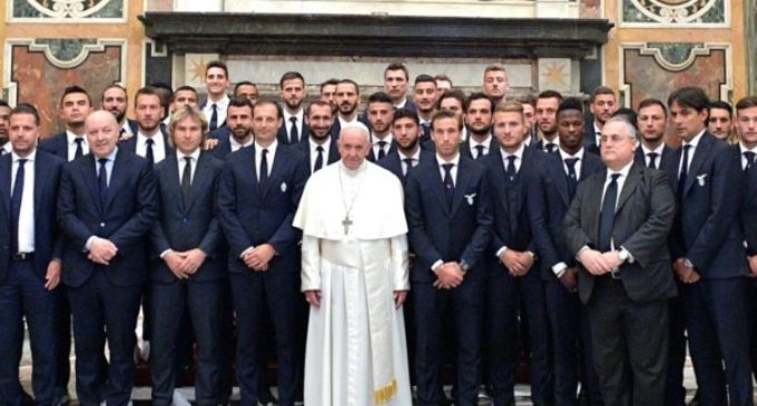 El Papa a los equipos Juventus y Lazio: “Dar testimonio de los valores auténticos del deporte”