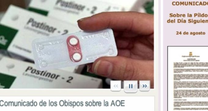 Los obispos de Perú: ‘No engañen, la píldora del día siguiente es abortiva’