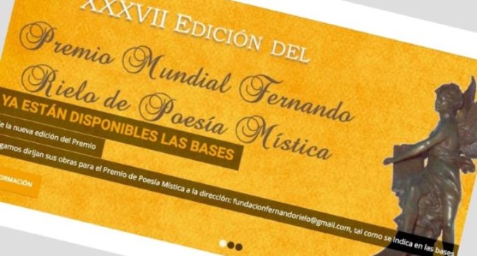 XXXVII Premio Fernando Rielo de Poesía Mística se fallará en Roma