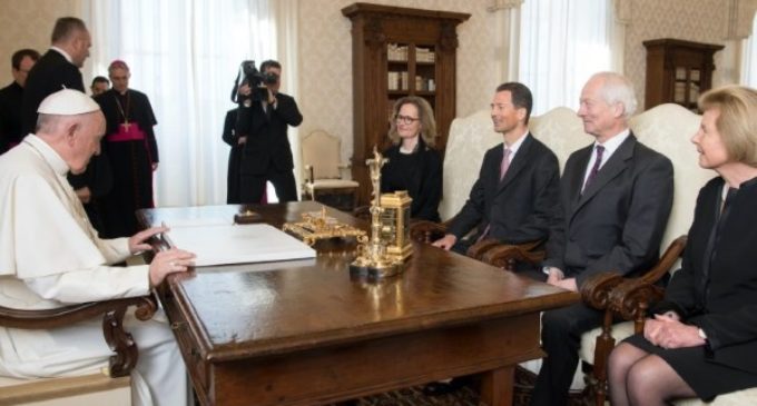 Los príncipes de Liechtenstein recibidos por el Santo Padre