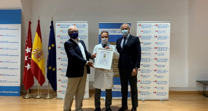 El Hospital Puerta de Hierro de la Comunidad de Madrid, primer centro público español en obtener el Sello de calidad EFQM 600