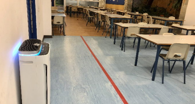Purificadores de aire en el aula: los centros educativos se reinventan para garantizar la seguridad de sus alumnos frente a la Covid-19