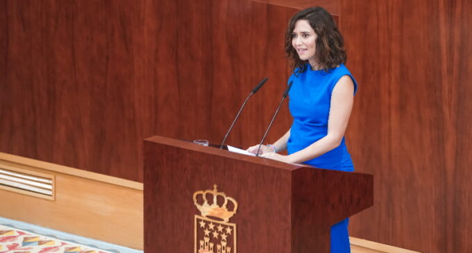 Discurso inicial de Isabel Díaz Ayuso , presidenta de la Comunidad de Madrid, en el Debate sobre el Estado de la Región 2022 celebrado el 12 y 13 de septiembre