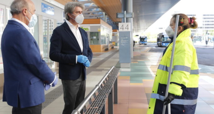 Reconocimiento a los profesionales de la red de autobuses de transporte público en la crisis del coronavirus